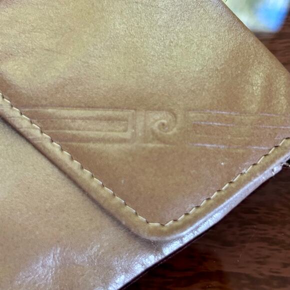 Vintage Pierre Cardin Tan Full Grain Cowhide Leather Women’s Wallet - Picture 11 of 12